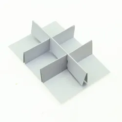 6 Choc Criss Cross Dividers; White